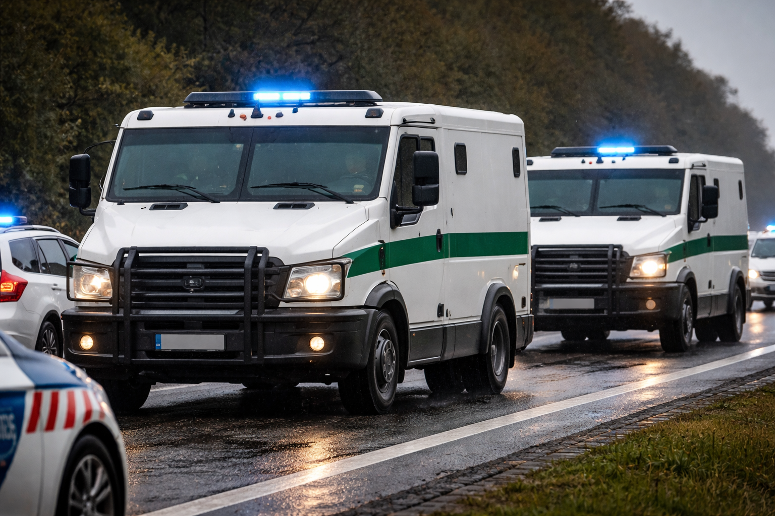 “Hungarian authorities intercepted armored vehicles carrying millions in cash and gold.”